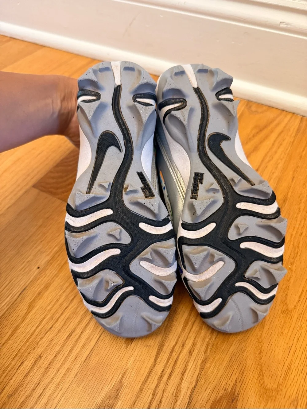Kids Multicolor Football Cleats with Black Accents